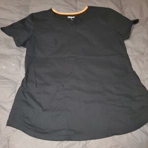SCRUB star black scrub top